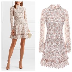 Jonathan simkhai / lace guipure tiered dress pink